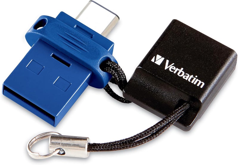 VERBATIM 32GB Store ‘n’ Go Dual OTG USB 3.2 Gen 1 Flash Drive for USB-C Devices – 2 in 1 Type C Thumb Drive - Image 1